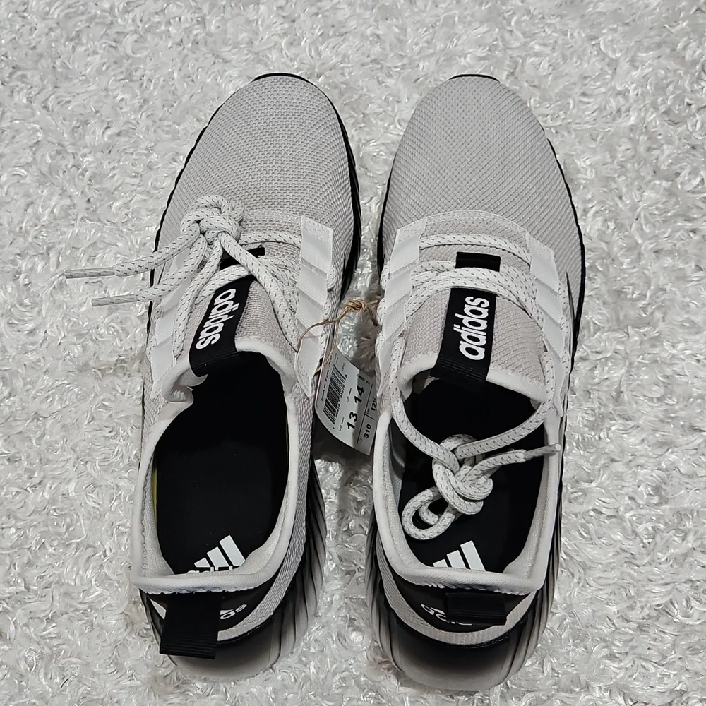 Men's Adidas Kaptir 3.0 Two-toned Light Gray And Black Sneakers